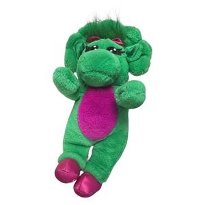 Baby Bop Plush Beanbag Green Dinosaur‎ Stuffed Animal Toy Collectible Cute